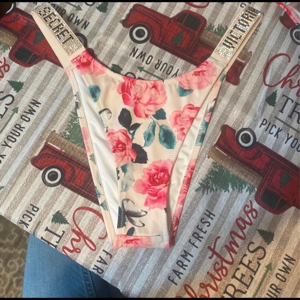 Victoria’s Secret sparkle strap bikini bottoms